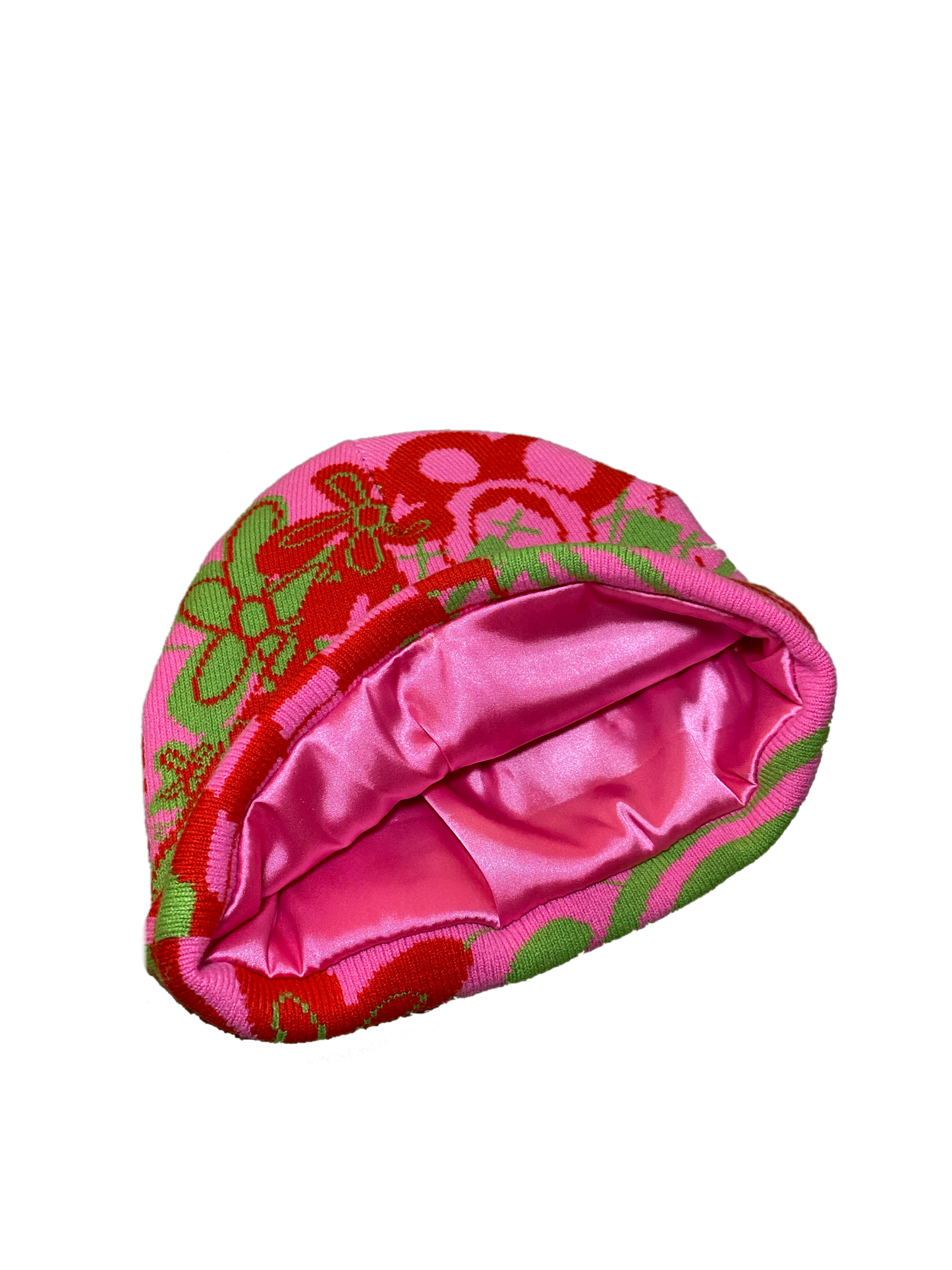 graphic beanie - pink
