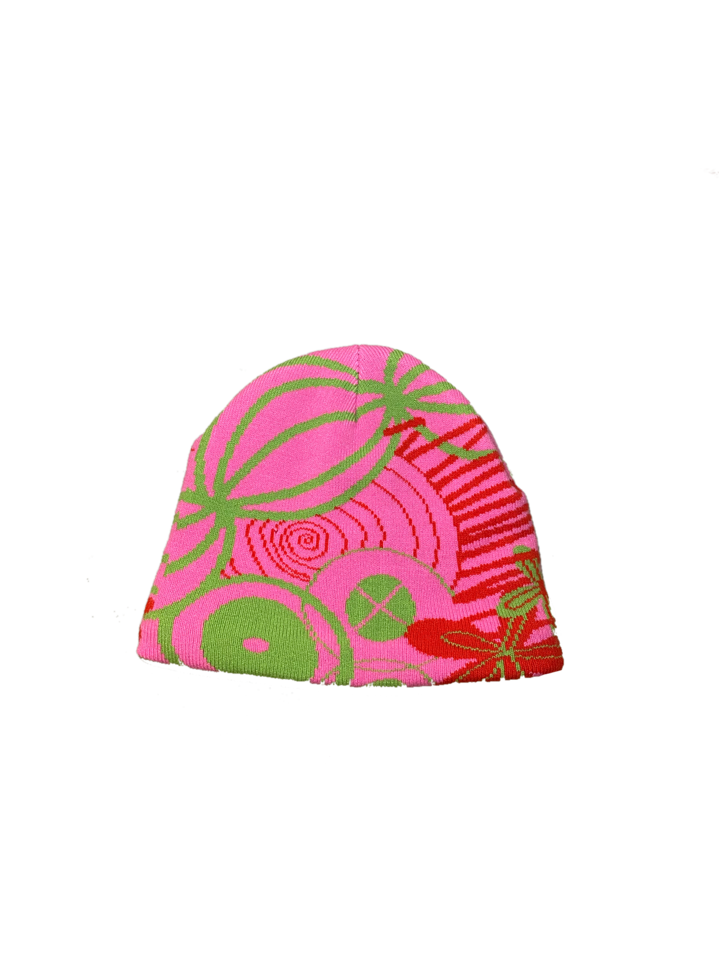 graphic beanie - pink